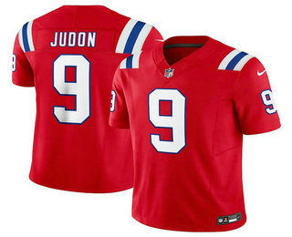 Men's New England Patriots #9 Matthew Judon Red 2023 FUSE Vapor Limited Stitched Jersey