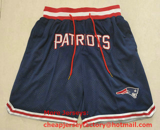 Men's New England Patriots Navy Blue Just Don Shorts