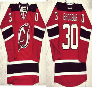 Men's New Jersey Devils #30 Martin Brodeur Red Home Jersey