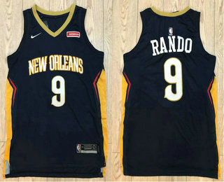 Men's New Orleans Pelicans #9 Rajon Rondo New Navy Blue 2018 Nike Swingman zatarains Stitched NBA Jersey