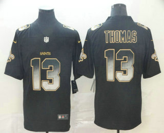 Men's New Orleans Saints #13 Michael Thomas Black 2019 Vapor Smoke Fashion Stitched NFL Nike Limited Jersey