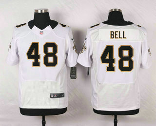 Men's New Orleans Saints #48 Vonn Bell White Road Stitched NFL Nike Elite Jersey