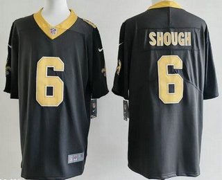 Men's New Orleans Saints #6 Tyler Shough Limited Black Vapor Jersey