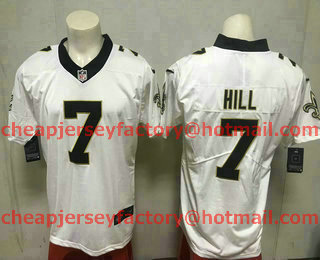 Men's New Orleans Saints #7 Taysom Hill White 2017 Vapor Untouchable Stitched NFL Nike Limited Jersey