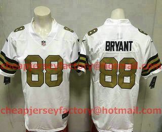 Men's New Orleans Saints #88 Dez Bryant White 2016 Color Rush Stitched NFL Nike Limited Jersey