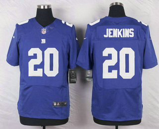 Men's New York Giants #20 Janoris Jenkins Royal Blue Team Color NFL Nike Elite Jersey