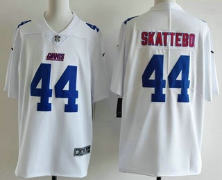 Men's New York Giants #44 Cam Skattebo Limited White Fashion Vapor Jersey