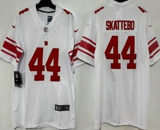 Men's New York Giants #44 Cam Skattebo Limited White Vapor Jersey