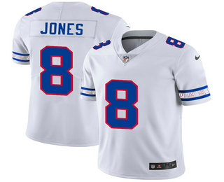 Men's New York Giants #8 Daniel Jones White 2019 NEW Vapor Untouchable Stitched NFL Nike Limited Jersey