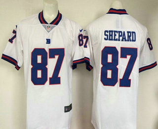 Men's New York Giants #87 Sterling Shepard White 2016 Color Rush Stitched NFL Nike Limited Jersey