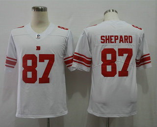 Men's New York Giants #87 Sterling Shepard White 2017 Vapor Untouchable Stitched NFL Nike Limited Jersey