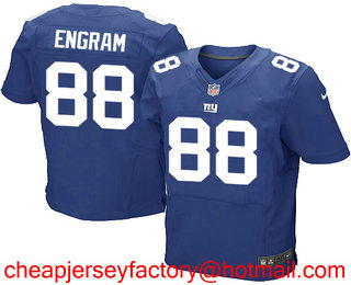 Men's New York Giants #88 Evan Engram Royal Blue Team Color Stitched NFL Nike Elite Jersey