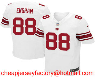 Men's New York Giants #88 Evan Engram White Road Stitched NFL Nike Elite Jersey