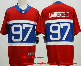 Men's New York Giants #97 Dexter Lawrence II Limited Red Alternate Vapor Jersey
