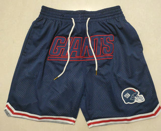 Men's New York Giants Blue Just Don Shorts