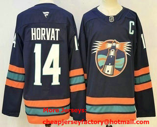 Men's New York Islanders #14 Bo Horvat Navy Authentic Jersey
