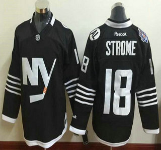 Men's New York Islanders #18 Ryan Strome 2015 Reebok Black Premier Alternate Jersey