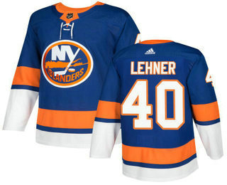 Men's New York Islanders #40 Robin Lehner Blue Home 2017-2018 Hockey Stitched NHL Jersey