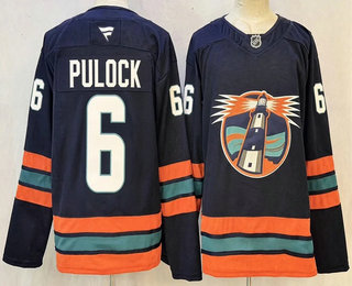 Men's New York Islanders #6 Ryan Pulock Navy Authentic Jersey