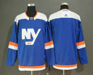 Men's New York Islanders Blank New Blue Home 2019 Hockey Adidas Stitched NHL Jersey