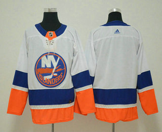 Men's New York Islanders Blank White 2017-2018 Hockey Stitched NHL Jersey