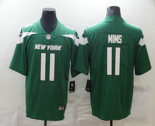 Men's New York Jets #11 Denzel Mims Green 2019 Vapor Untouchable Stitched NFL Nike Limited Jersey
