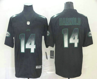 Men's New York Jets #14 Sam Darnold Black 2019 Vapor Smoke Fashion Stitched NFL Nike Limited Jersey