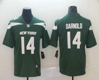Men's New York Jets #14 Sam Darnold Green NEW 2019 Vapor Untouchable Stitched NFL Nike Limited Jersey