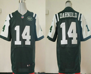 Men's New York Jets #14 Sam Darnold Green Team Color Stitched NFL Nike Elite Jersey