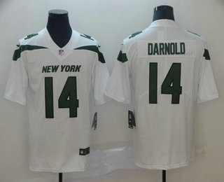 Men's New York Jets #14 Sam Darnold White NEW 2019 Vapor Untouchable Stitched NFL Nike Limited Jersey