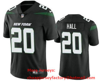 Men's New York Jets #20 Breece Hall Limited Black Vapor Jersey
