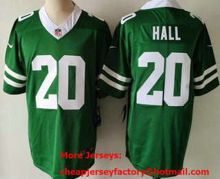 Men's New York Jets #20 Breece Hall Limited Green 2024 Vapor Jersey