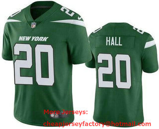 Men's New York Jets #20 Breece Hall Limited Green Vapor Jersey
