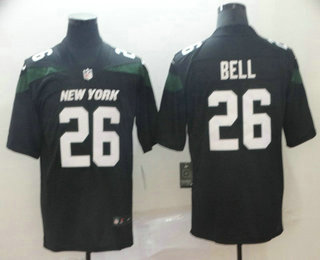 Men's New York Jets #26 Le'Veon Bell Black NEW 2019 Vapor Untouchable Stitched NFL Nike Limited Jersey