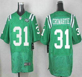 Men's New York Jets #31 Antonio Cromartie Nike Kelly Green Color Rush 2015 NFL Elite Jersey