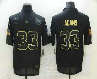 Men's New York Jets #33 Jamal Adams Black 2020 Salute To Service Stitched NFL Nike Limited Jersey