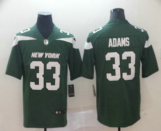Men's New York Jets #33 Jamal Adams Green NEW 2019 Vapor Untouchable Stitched NFL Nike Limited Jersey