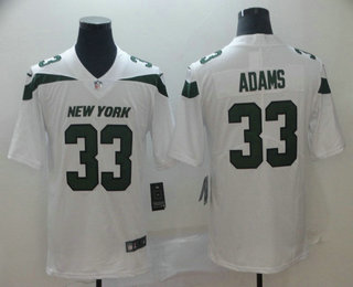 Men's New York Jets #33 Jamal Adams White NEW 2019 Vapor Untouchable Stitched NFL Nike Limited Jersey