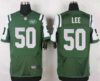 Men's New York Jets #50 Darron Lee Green Team Color NFL Nike Elite Jersey