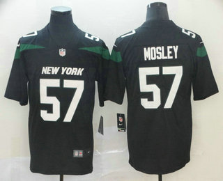 Men's New York Jets #57 CJ Mosley Black 2019 Vapor Untouchable Stitched NFL Nike Limited Jersey