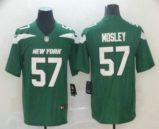 Men's New York Jets #57 CJ Mosley Green 2019 Vapor Untouchable Stitched NFL Nike Limited Jersey
