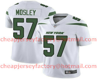 Men's New York Jets #57 CJ Mosley White 2019 Vapor Untouchable Stitched NFL Nike Limited Jersey
