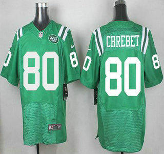 Men's New York Jets #80 Wayne Chrebet Nike Kelly Green Color Rush 2015 NFL Elite Jersey