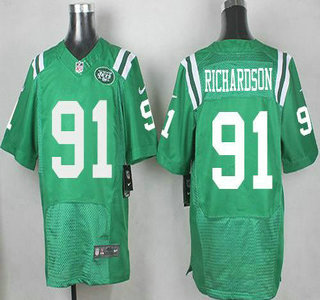 Men's New York Jets #91 Sheldon Richardson Nike Kelly Green Color Rush 2015 NFL Elite Jersey