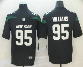 Men's New York Jets #95 Quinnen Williams Black 2019 Vapor Untouchable Stitched NFL Nike Limited Jersey