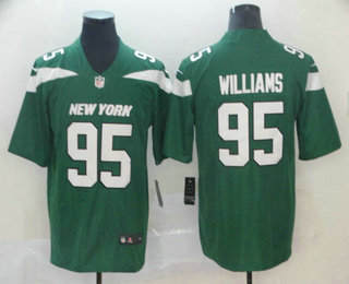Men's New York Jets #95 Quinnen Williams Green 2019 Vapor Untouchable Stitched NFL Nike Limited Jersey