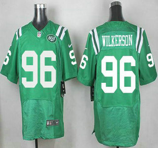 Men's New York Jets #96 Muhammad Wilkerson Nike Kelly Green Color Rush 2015 NFL Elite Jersey