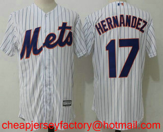 Men's New York Mets #17 Keith Hernandez Retired White Home Stitched MLB Cool Base Jersey