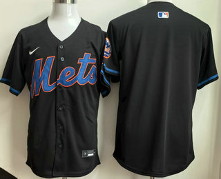 Men's New York Mets Blank Black Limited Jersey
