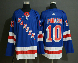 Men's New York Rangers #10 Artemi Panarin Royal Blue Home Adidas Hockey Stitched NHL Jersey